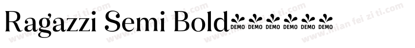Ragazzi Semi Bold字体转换